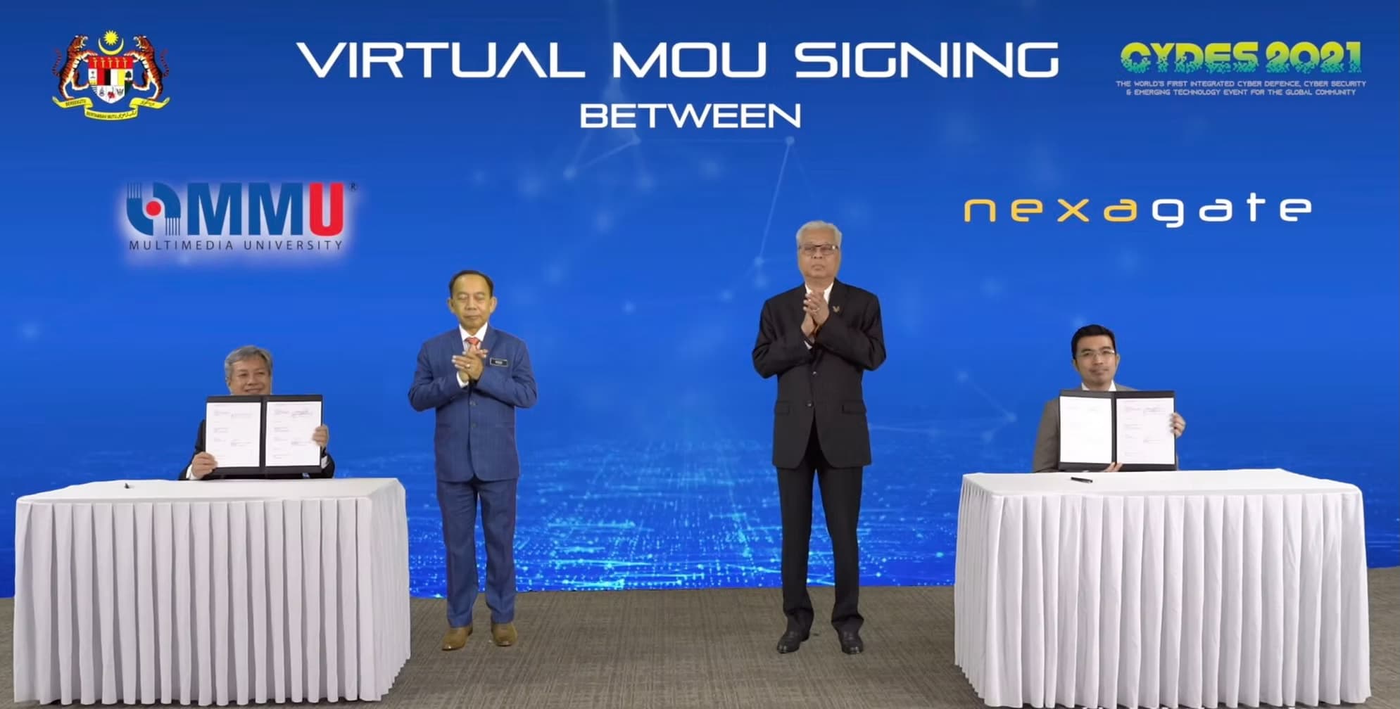 Virtual MOU signing with MMU during CYDES 2021